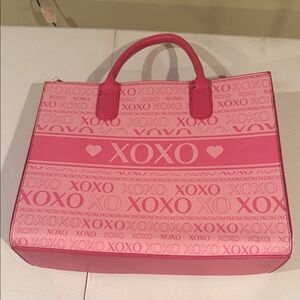 XOXO Vibrant Pink Tote Bag